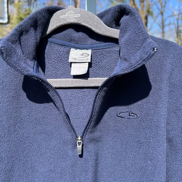 Champion Kids' Navy Fleece Pullover - Picture 6 of 15